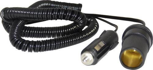 HP Autozubehör Kabel mit Kupplung in Schwarz, Belastbarkeit max. 8A 12V - Bild 1