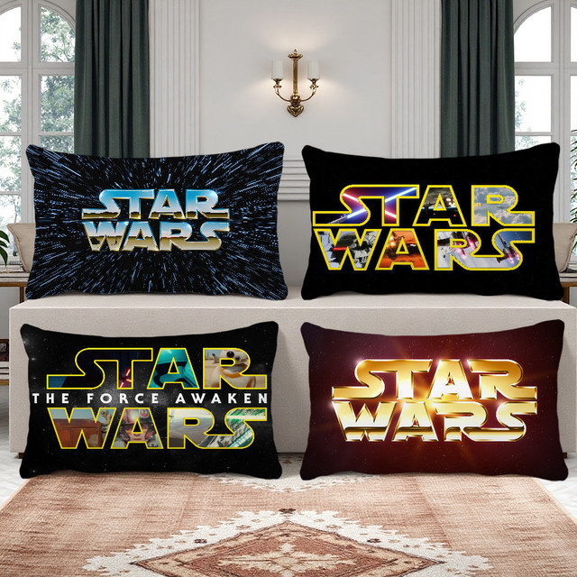 S-Star Movie Wars Logo Kissenbezug rechteckig, mehrfarbig, Breite: 30 cm x Höhe: 30 cm - Bild 1