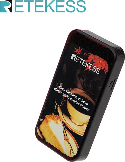 RETEKESS TD177 Drahtloses Restaurant-Rufsystem mit Blinkenden Pager-Buzzern in Schwarz - Bild 1