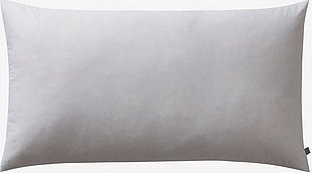 Jotex FJÄDRA Innenkissen rechteckig aus Baumwolle mit Federn, Grau/Weiß, B/H: 50 x 90 cm - Bild 1
