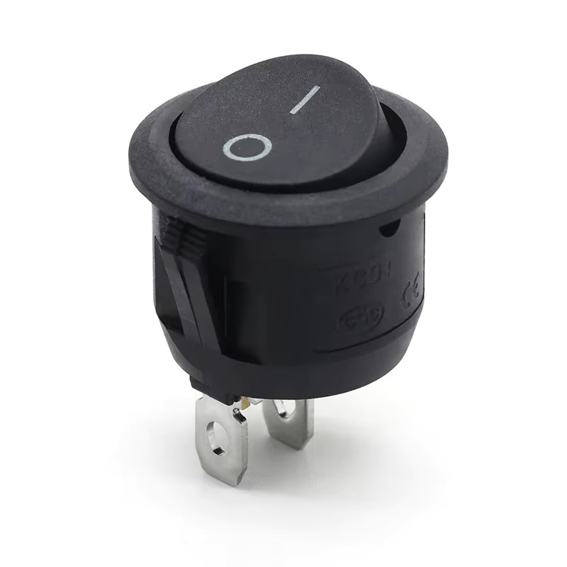 Runder Wippschalter KCD1-Serie 2/3-polig EIN-AUS-EIN in Rot und Schwarz mit LED für Auto-Armaturenbrett 6 A/250 V AC 10 A/125 VAC 23 mm - Bild 3