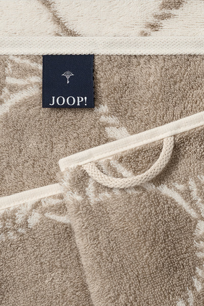 Saunatuch JOOP! aus Baumwolle in Creme und Hellbraun gestreift - Bild 2
