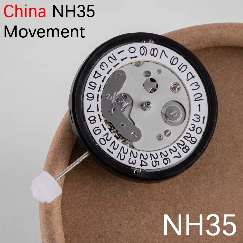 CHIICSMART Automatisches mechanisches NH35A-Uhrwerk, Silber, Rubin - Bild 5