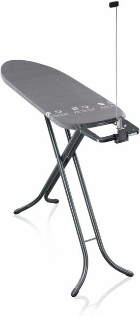 Leifheit AirBoard M Bügeltisch in Black, ultraleicht mit höhenverstellbarer Platte und Bügeleisenablage, B/T/H: 98,0 x 40,0 x 40,0 cm - Bild 1