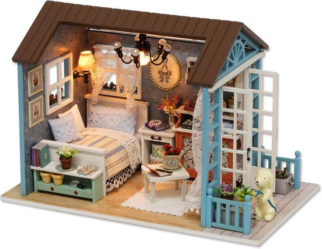 Binchi Keji Travel Villa Cottage-Modell, DIY Puppenhaus, ab 6 Jahren - Bild 1