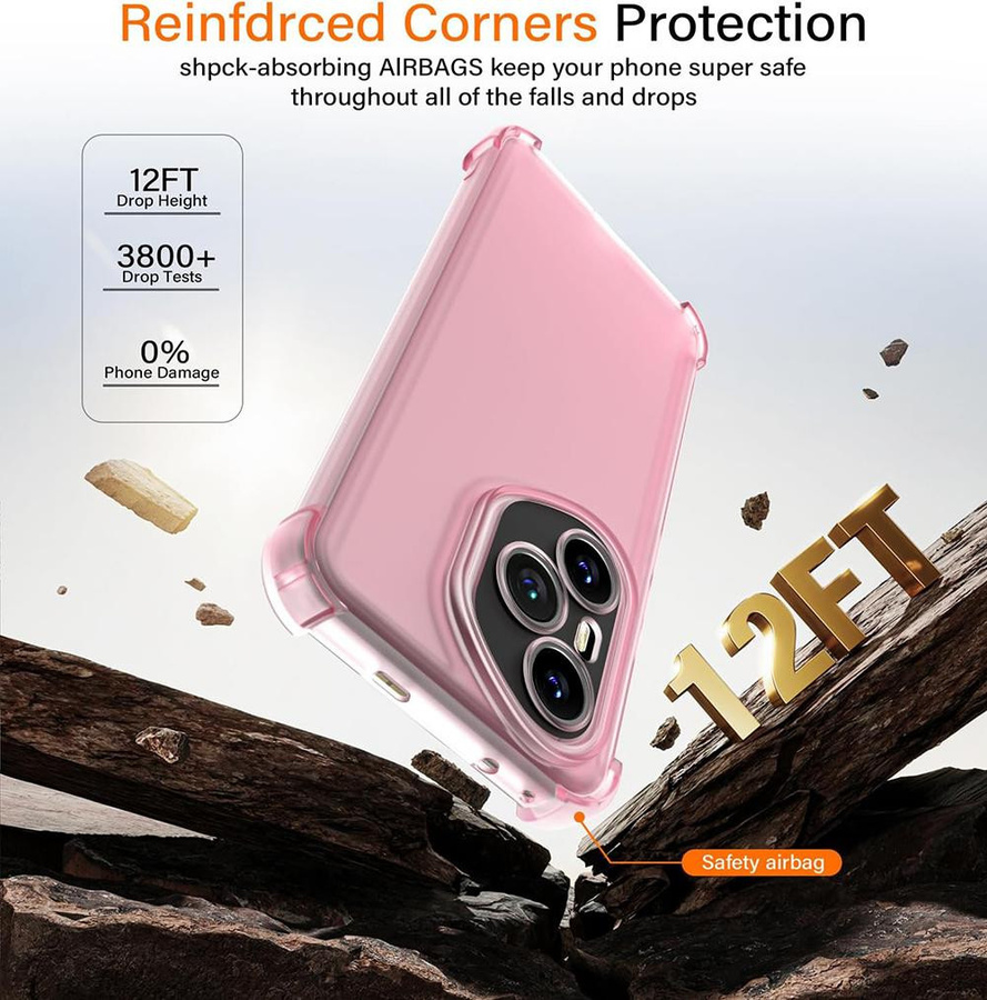 Stoßfeste Silikon Schutzhülle für Samsung Galaxy S25 S24 S23 S22 S21 Ultra FE in Matt Klar und Pink - Bild 3