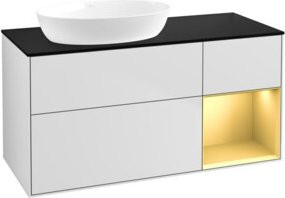 V&B Waschtischunterschrank Finion in Weiß lackiert, Breite: 120 cm, Tiefe: 50,1 cm, Höhe: 50,1 cm - Bild 1