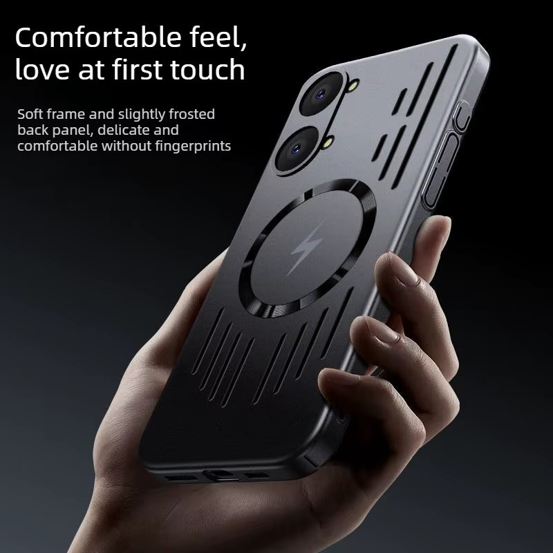 Xiaomi Poco X8 Pro Max und X8 Pro Schutzhülle mit Wärmeableitung und MagSafe magnetischer kabelloser Ladefunktion in Schwarz und Blau - Bild 2