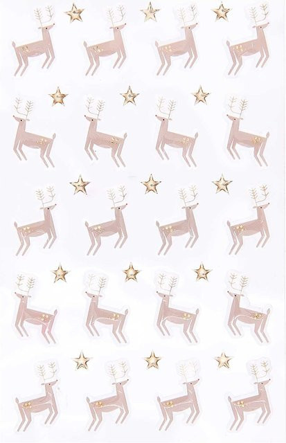 Rico Design Paper Poetry Gelsticker Rentiere, 1 Blatt - Bild 1