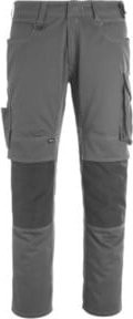Mascot Erlangen Arbeitshose mit Kniepolstertaschen in Anthrazit/Schwarz mit Cordura und Reflexstreifen Größe 82C50 - Bild 1
