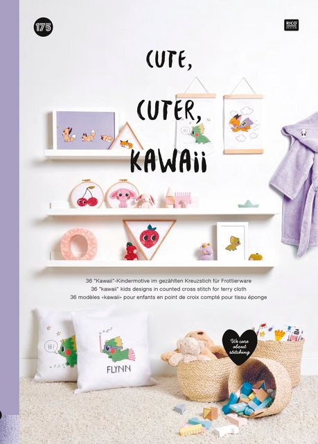 Rico Design Stickbuch Cute Cuter Kawaii 175 - Bild 1