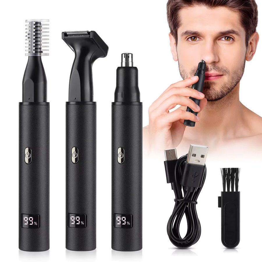 Ms.Dear 3-in-1 Nasen-Ohr-Haarschneider für Herren, USB wiederaufladbar - Bild 2