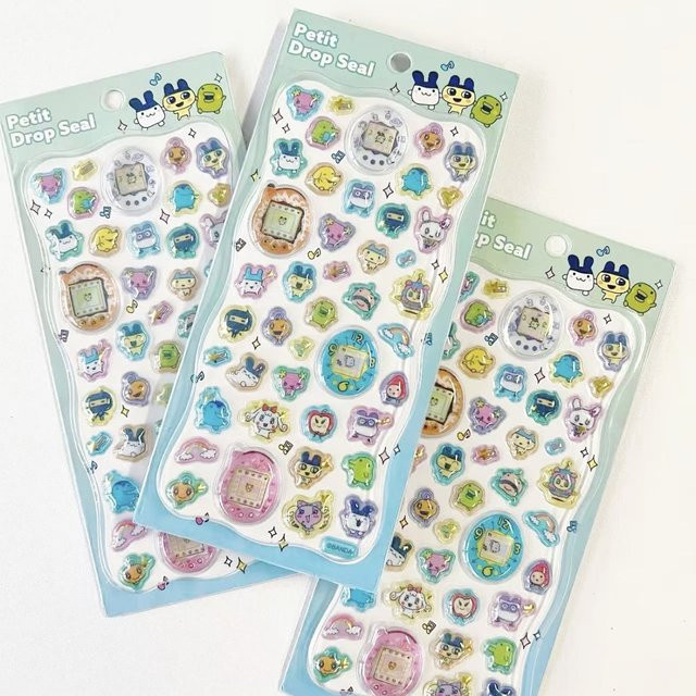 Bandai Petit Drop Seal Vintage Japanische Aufkleber aus Kristallgelee in Multicolour mit 3D-Laserprägung zur Dekoration von Tagebuch und Handyhülle - Bild 1
