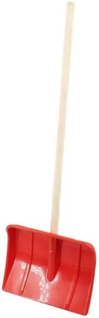 Galaflor Schneeschaufel für Kinder in Rot mit Holzstiel - Bild 1