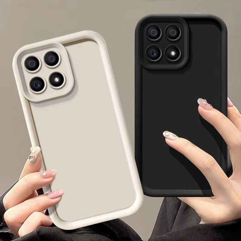 Stoßfeste Schutzhülle für Honor X6 X8A X6A X8B X5 X7A X6S X8 5G mit Objektivschutz und matter Rückseite in Weiß - Bild 2