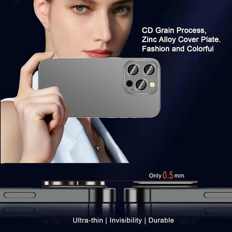 Caihonghong Kameraschutzglas für iPhone 11 bis iPhone 16 Pro Max in Grün - Bild 5