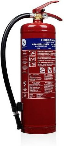 Smartwares BB4 ABC Pulverfeuerlöscher in Rot für die Brandklassen A, B und C mit 4 kg Inhalt - Bild 1