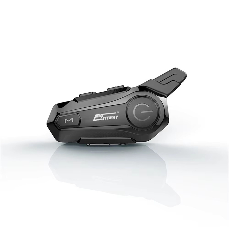 Kebidumei X1 Plus Motorradhelm-Intercom-Headset mit Bluetooth 5.3, 800m Reichweite, Wasserdicht und Geräuschunterdrückung, Farbe: Schwarz - Bild 2