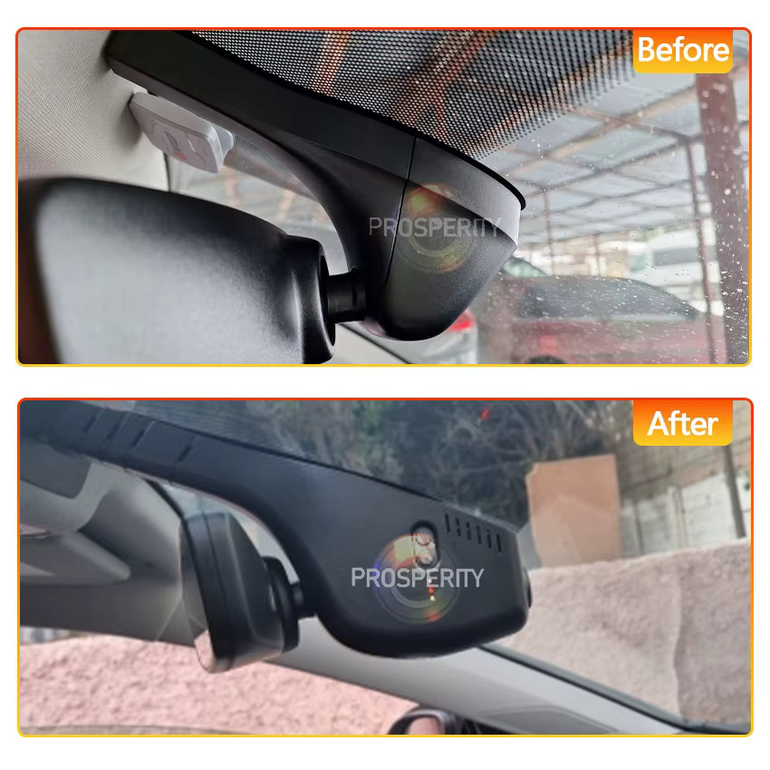 CARBAOHUI Dashcam Auto-DVR für Volkswagen Polo Tiguan Golf 7 8 Jetta VS5 Sharan Taos Transporter T6 CC SEAT ATECA 2017-2023 Plug-and-Play Schwarz - Bild 2