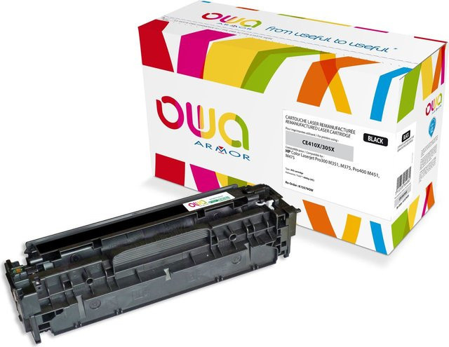 Armor Tonerpatrone Schwarz für HP LaserJet Pro 300 M351, 400 M451, MFP M375, MFP M475 (Alternative zu HP CE410X) - Bild 1