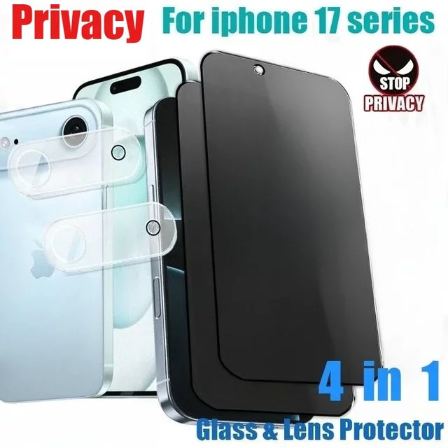 DIXSG 4-in-1 Displayschutzfolie und Kameraobjektivfolie für iPhone 17 16 15 14 13 12 Pro Max Mini Plus in Transparent - Bild 1