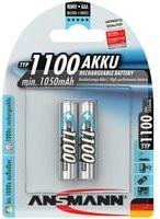 Ansmann HR03 Micro AAA NiMH Akku 1050 mAh 1.2V Silber 2er Pack - Bild 2