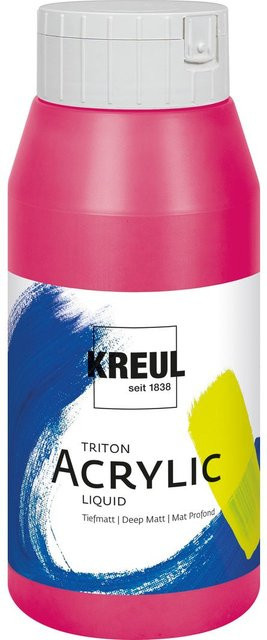KREUL Triton Acryl-Flüssigfarbe Magenta Pink Rot für Profis - Bild 1
