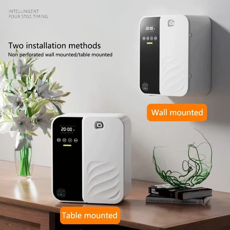 HAOYUNMA Aroma Diffusor Wandmontage mit Bluetooth, Elektrischer Duftverteiler für Zuhause und Hotel, Weiß - Bild 4