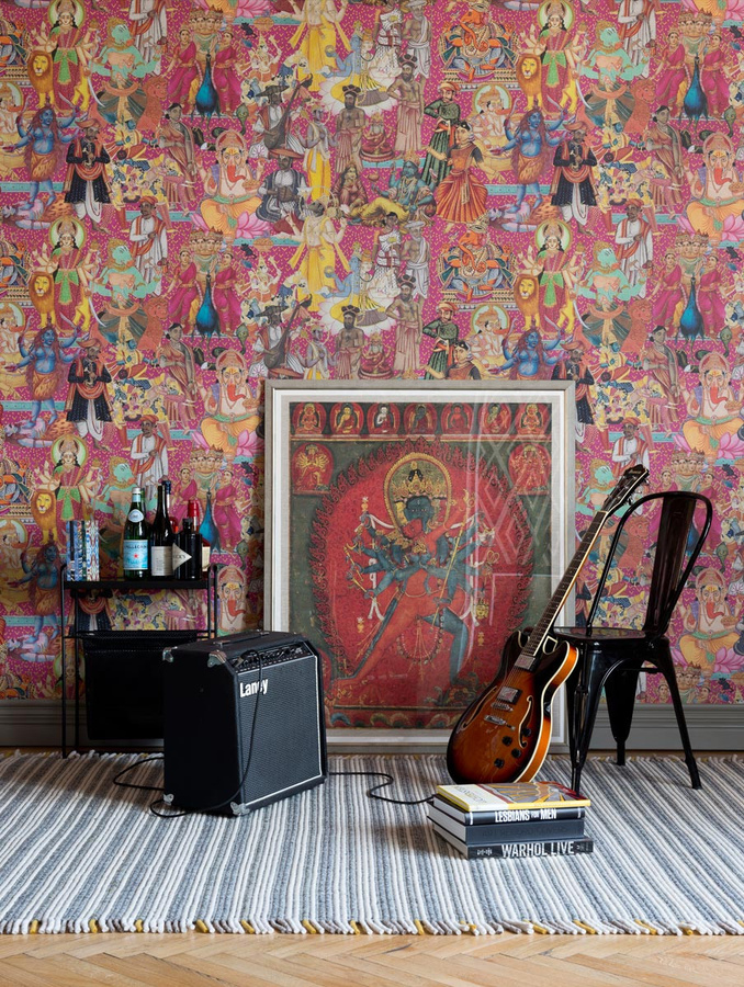 MINDTHEGAP Tapete Nirvana Pink Multicolour Abstract Pop Art Mural Non-Woven - Bild 1