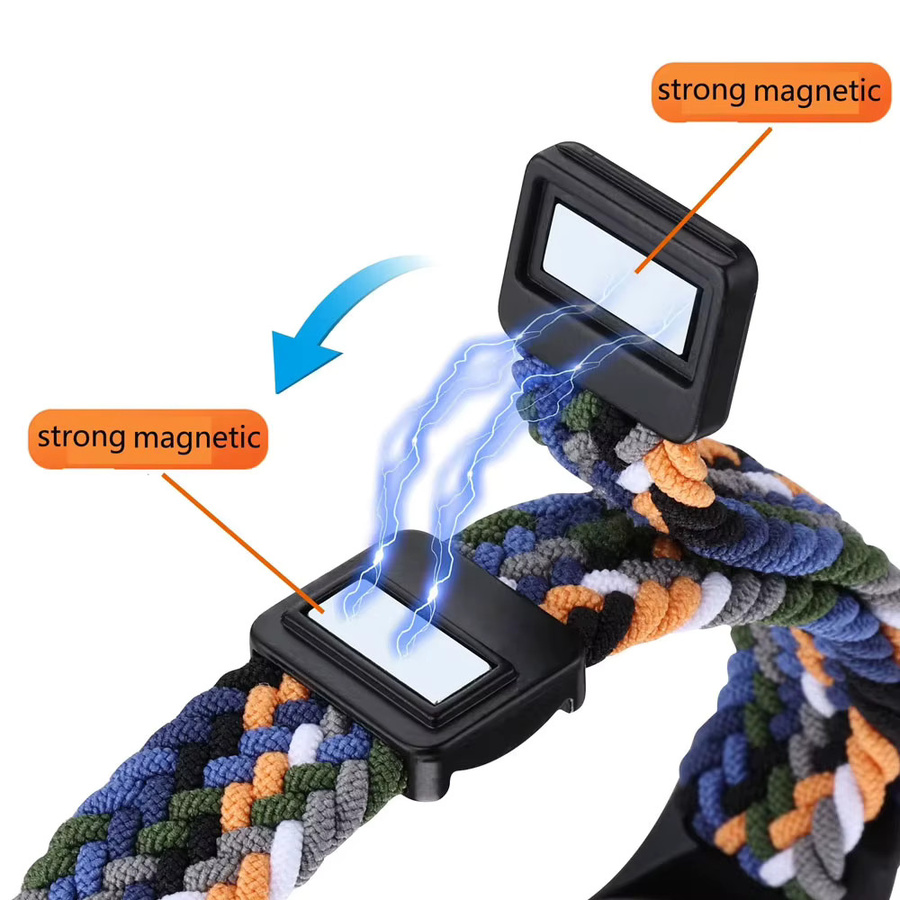 Xiaomi Uhrenarmband Nylon, Magnetisch, Bunt, Mi Band 8 9 10 - Bild 3