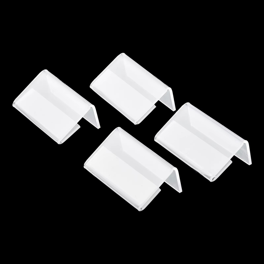 25-teiliges Acryl-Schild-Set in Transparent für Preisschilder und Etiketten, Ausstellungshalter für Ladenregale, B/H: 40 x 20 mm - Bild 2