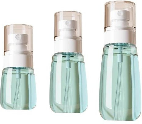 Yangfeng Mini-Sprühflaschen Set, 3 Stück, Blau, 30ml, 60ml, 100ml - Bild 1