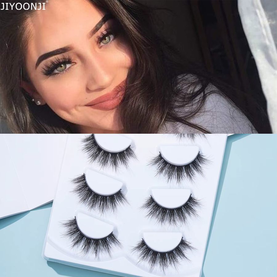 JIYOONJI Künstliche Wimpern 5D-Kreuz-Style, 16 mm, 5 Stück - Bild 2