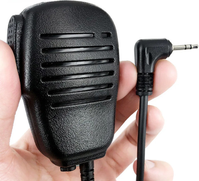 Motorola PTT-Mikrofon mit Lautsprecher in Schwarz für Walkie Talkies TLKR T80 T60 T5 T7 T5410 T5428 T6200 FR50 XTR446 - Bild 1