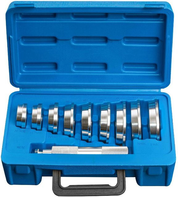 Aimo 10-teiliges Lagerpresse-Set aus Aluminiumlegierung in Blau mit Lagerlaufring und Dichtungstreiber - Bild 1