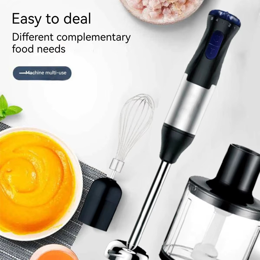 Romancom 4-in-1 Stabmixer mit 1000W in Schwarz aus Edelstahl - Bild 3
