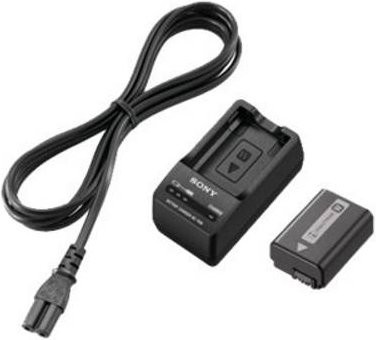 Sony ACC-TRW Batterieladegerät Set mit AC-Netzteil und Batterie in Schwarz - Bild 1