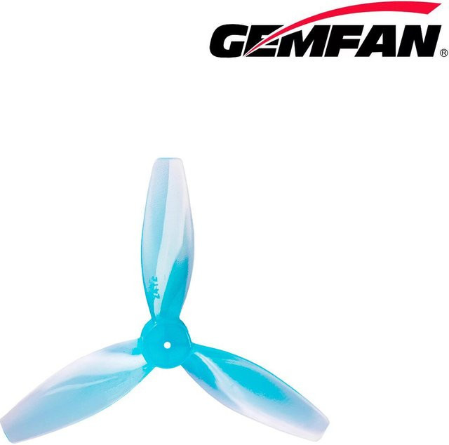 Gemfan 2412-3 61mm 3-Blatt PC Propeller, 8-teiliges Set - Bild 1