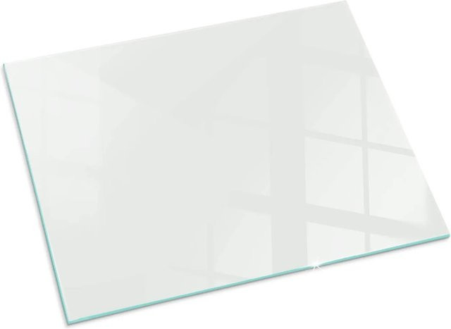 Tulup Glasplatte für Kamin in Grau, Rechteck, B: 80 cm, T: 60 cm - Bild 1