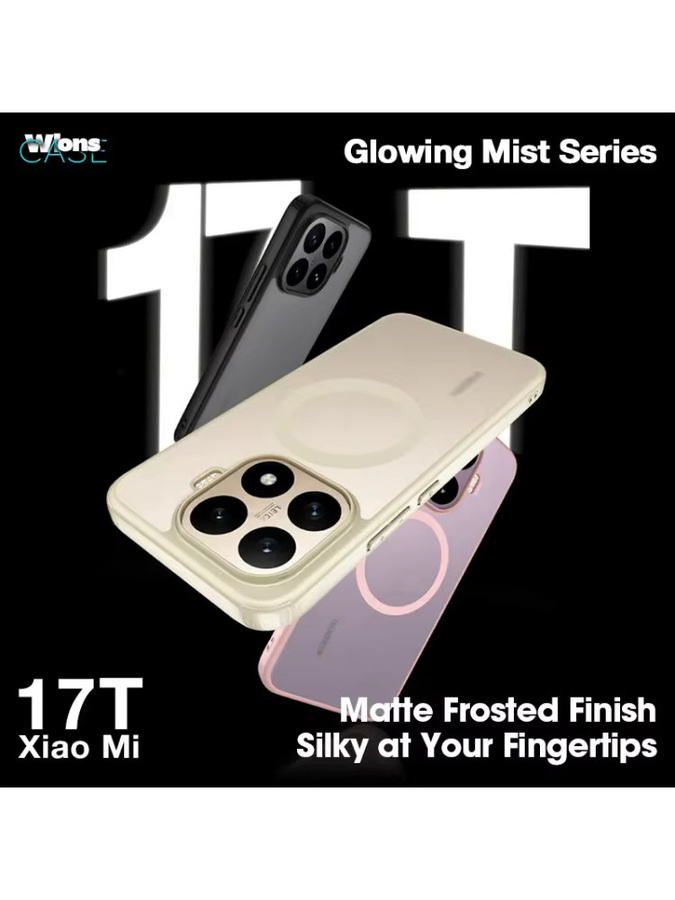 Premium Handyhülle mit mattiertem N52-Magnetverschluss für Xiaomi 17T Pro 17 ProMax 17 Max 15T Pro in Pink mit MagSafe und Anti-Drop-Schutz - Bild 3