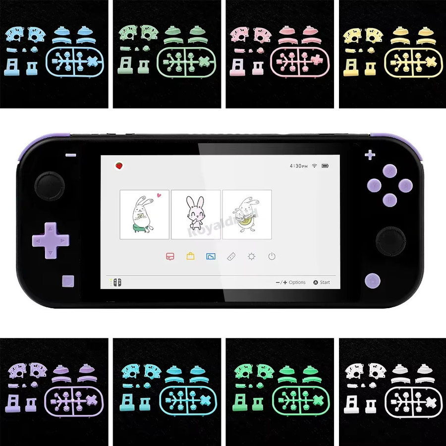 Nintendo Switch Lite Ersatz-Tastenset in Weiß mit ABXY L R ZL ZR Trigger Tasten für DIY Reparaturen - Bild 2