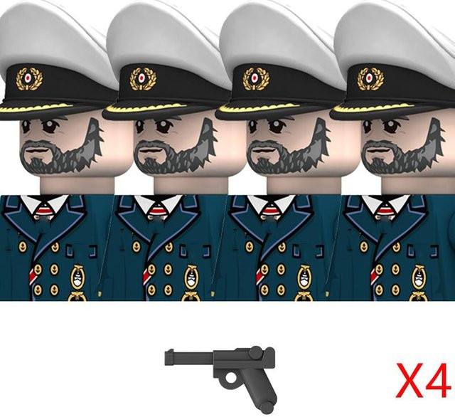 Yiran toy Militär Zweiter Weltkrieg Deutsche Marine Figuren Bausteine, Soldaten - Bild 1