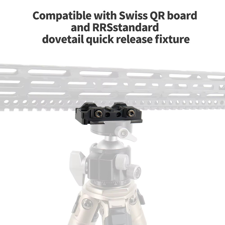 Arca-Swiss Adapter für Picatinny-Schienen in Schwarz - Bild 4