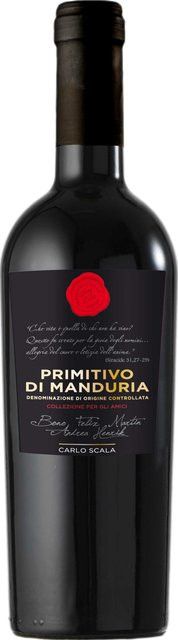 Contri Spumanti Carlo Scala Primitivo, Rotwein, Apulien, 2022, trocken, 0,75 l - Bild 1