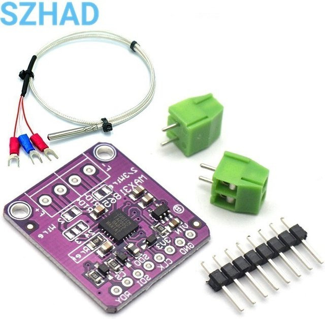 SZYTF MAX31865 RTD Temperaturdetektor Modul für PT100 und PT1000 in Blau und Lila - Bild 1