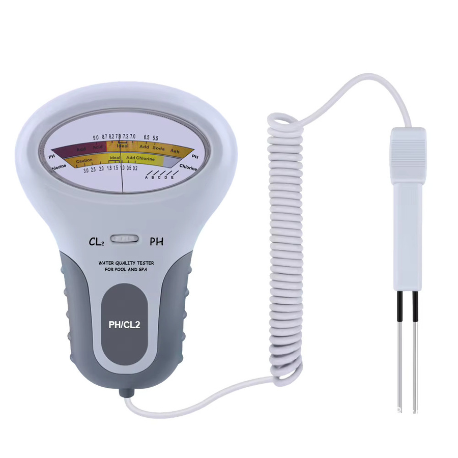 ATUOTIN Digitaler PH- und Chlor-Messgerät mit Sonde in Weiß für Schwimmbad und Spa - Bild 2