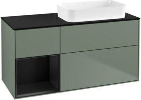 V&B Waschtischunterschrank Finion in Blau lackiert, B/T: 120 x 60 cm - Bild 1