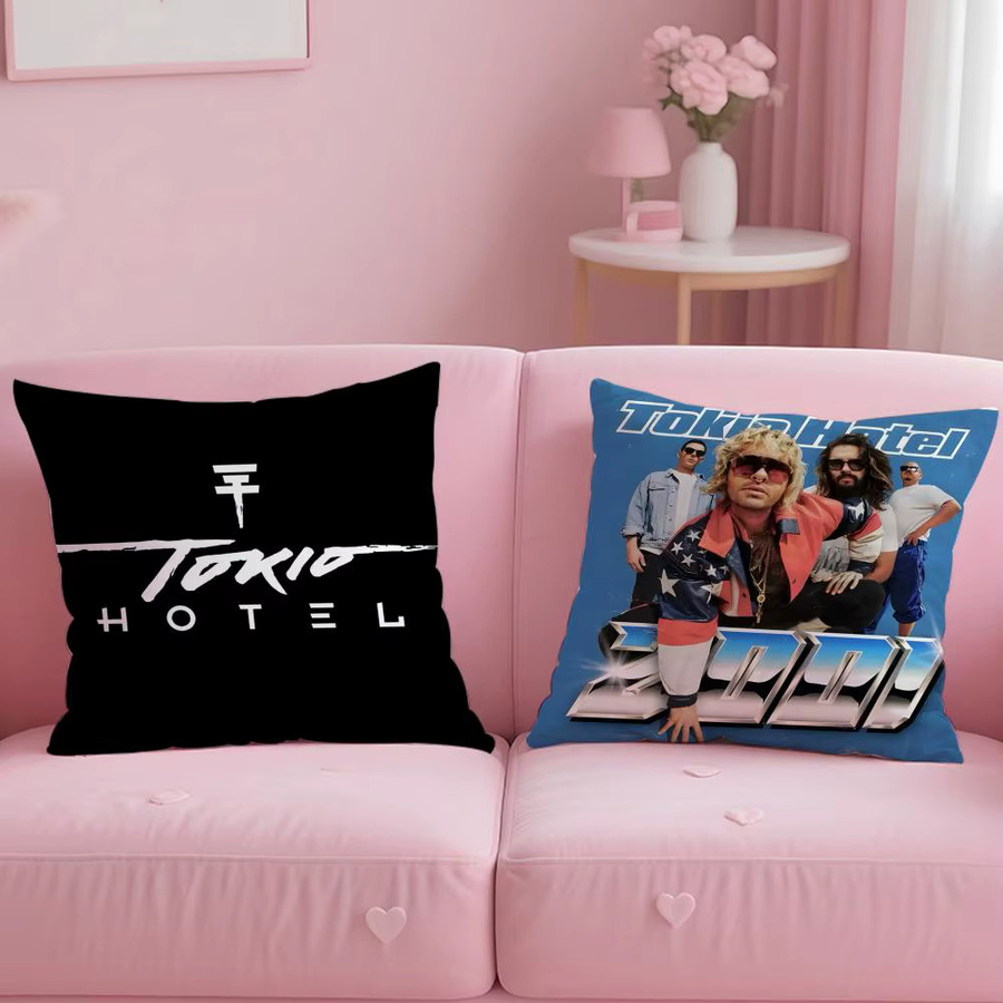 Klassischer Kissenbezug von Tokio Hotel in Schwarz - Bild 2