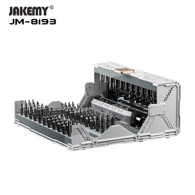 JAKEMY 3,7 V 3-Gang-Elektroschrauber-Set mit 500 mAh Akku und Multi-Bit-Utility für Heimwerker - Bild 3