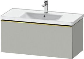 Duravit Waschtischunterschrank D-Neo grau glänzend wandhängend mit einer Schublade B/T/H: 98,4 x 45,2 x 44,0 cm - Bild 1